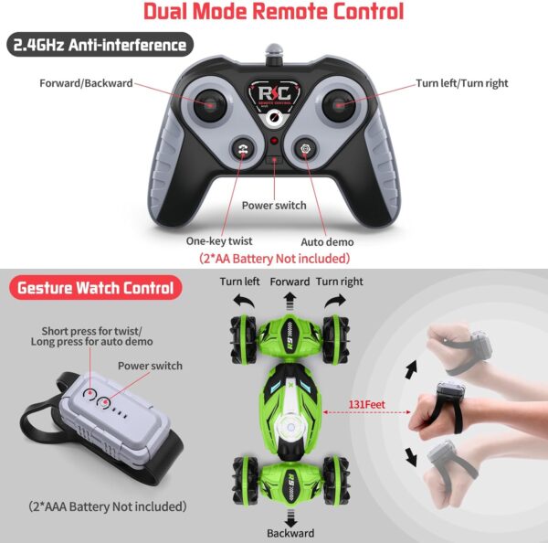 New Amphibious Remote Control Car Rc Stunt Car 4WD Off-Road Drift Toy Hand Controlled Gesture RC Car - Image 6
