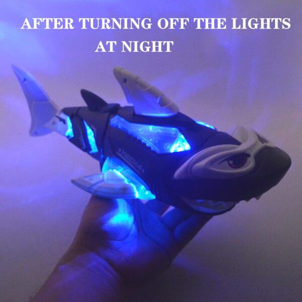 New Kids Toys Battery Operated Electric Universal Wheel Tail Shake Robot Shark Toy with Lighting Music - Image 10