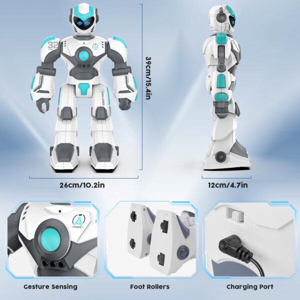 New 2.4GHz Intelligent Voice Controlled Gesture Sensing RC Dancing Toy Robot - Image 8