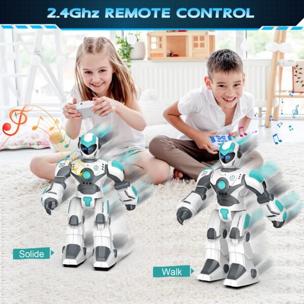 New 2.4GHz Intelligent Voice Controlled Gesture Sensing RC Dancing Toy Robot - Image 12