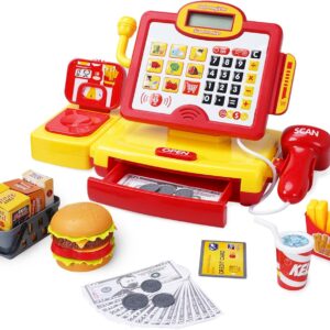 Cashier Toy Shopping Pretend Play Money Machine Supermarket Cash Register Toy For Kid Birthday Christmas Gifts - Image 13