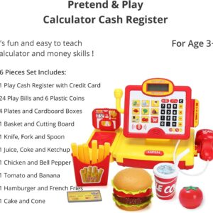 Cashier Toy Shopping Pretend Play Money Machine Supermarket Cash Register Toy For Kid Birthday Christmas Gifts - Image 18