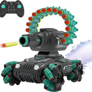 Stunt Car Infrared Laser Targeting Water Bomb Rc Tank Toy 2.4g Dual Remote Control 360 Degree Rotation Gesture Rc Car - Image 13
