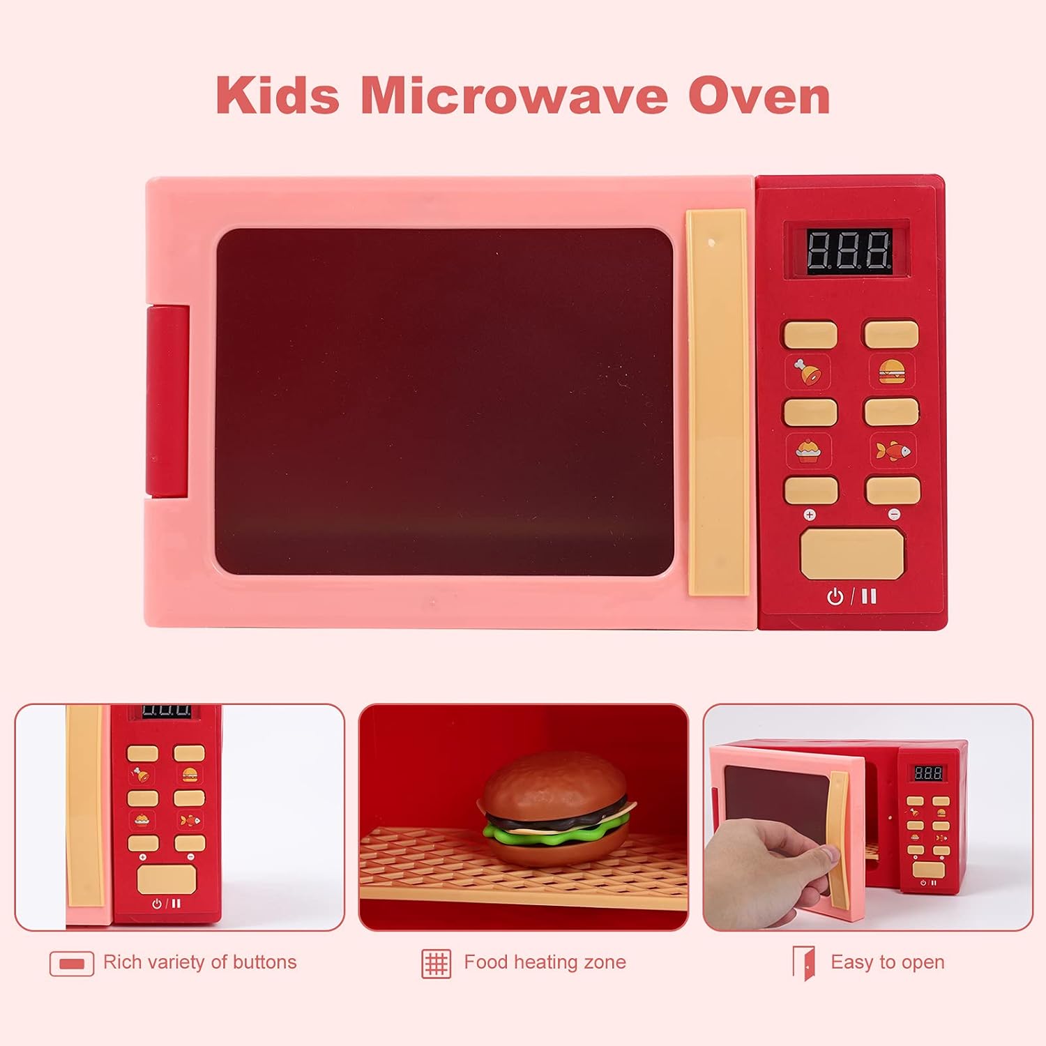 23 pcs Pretend Play Preschool Set Toy Simulation Mini Electric Appliances Tool Cooking Food Kitchen Toys - Image 3