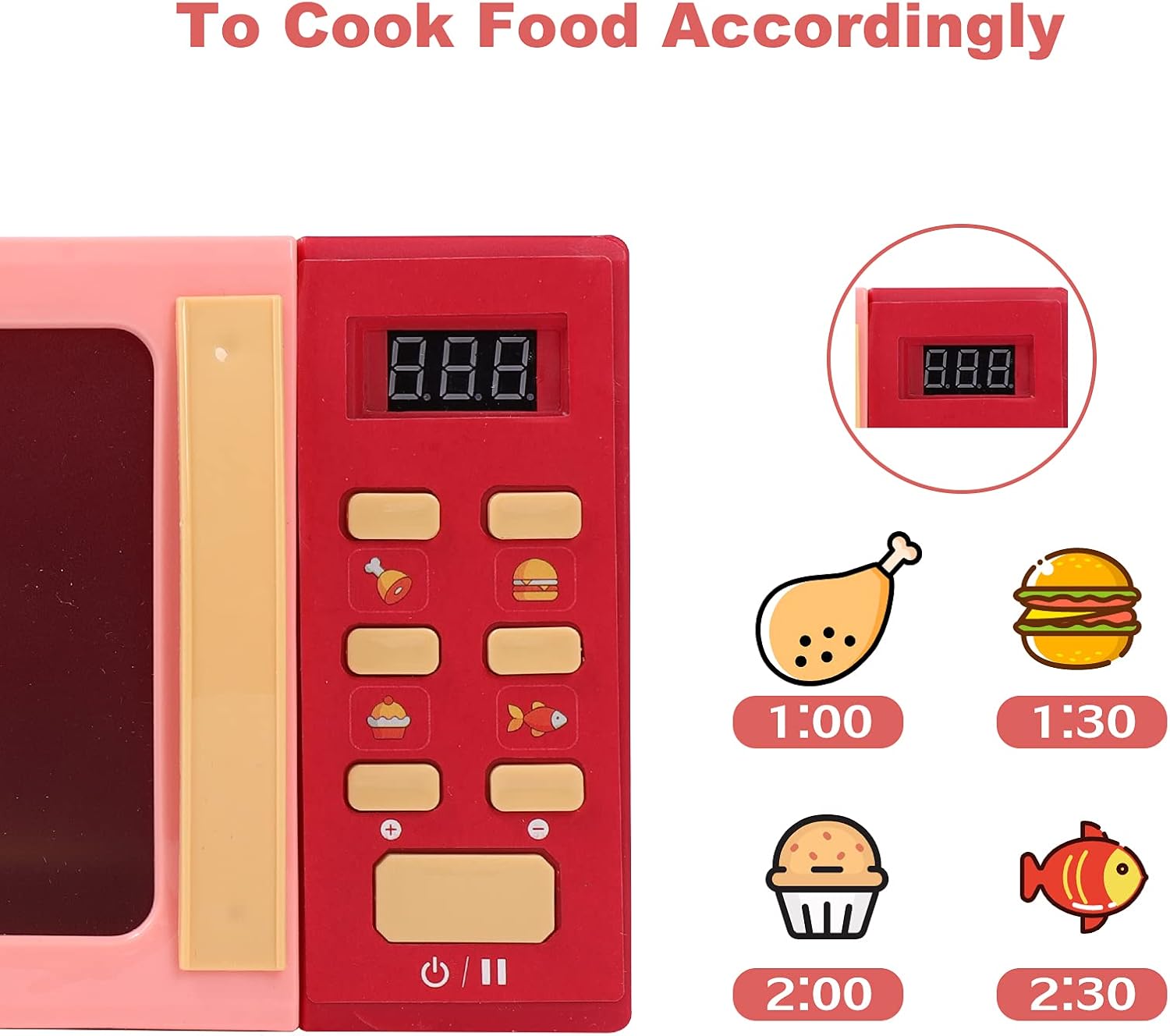 23 pcs Pretend Play Preschool Set Toy Simulation Mini Electric Appliances Tool Cooking Food Kitchen Toys - Image 5