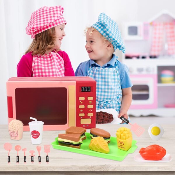 23 pcs Pretend Play Preschool Set Toy Simulation Mini Electric Appliances Tool Cooking Food Kitchen Toys - Image 12
