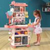 Kitchen Kids Toys Sets Pretend Spray Games 43PCS Mini Kitchen Toys Kids Real Cooking Sink Set Game Kitchen Toys For Kids - Image 14