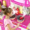 3 in 1 Play Kitchen Toys Kids Play Big Kitchen Set Includes Kitchen Accessories for Pretend Play Preschool Cooking Toy Set - Image 21