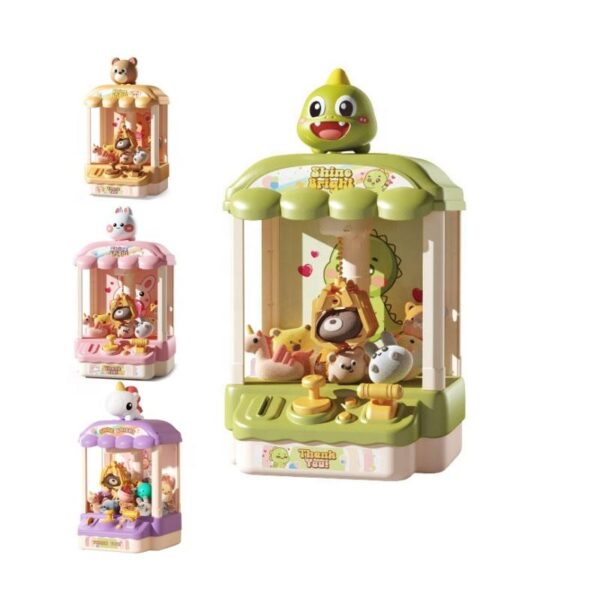 Doll Catcher Machine Toy Educational Indoor Cartoon Electronic Clip Dolls Grabber Household Kids Claw Machine with Music - Image 2