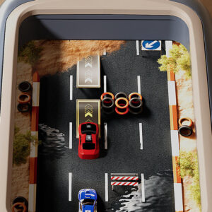 Adventure Racing Blue 3d Games Console Toy Educational Interactive Electronic Music Steering Wheel - Image 14