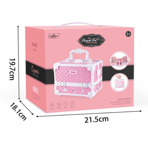 Wholesale Cosmetic Kit Suitcase Beauty Toys Set Kids Pretend Play Real Make-up Sets Cosmetics Box Toy for Girls - Image 12