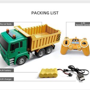 1:20 E520 8 Channel 2.4G Big Remote Control Engineering Mining Dump Construction Truck Toy - Image 18