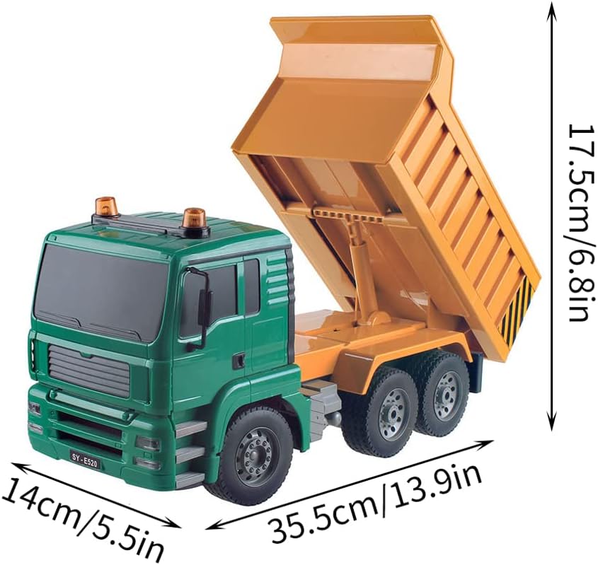 1:20 E520 8 Channel 2.4G Big Remote Control Engineering Mining Dump Construction Truck Toy - Image 11