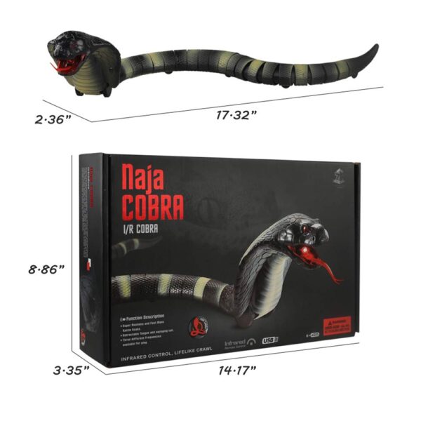 Wholesale Plastic Electronic Toy Outdoor Remote Control Snake Toy Rc Animals for Kids - Image 4