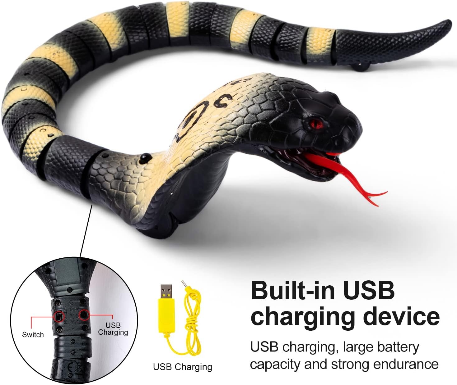 Wholesale Plastic Electronic Toy Outdoor Remote Control Snake Toy Rc Animals for Kids - Image 7