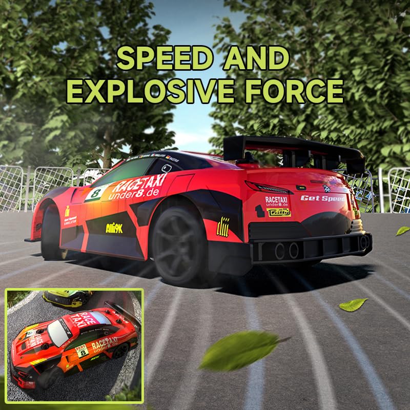 2.4GHz 4WD 7 Colors High Speed Racing Sports Drift Rc Car with LED Lights - Image 5