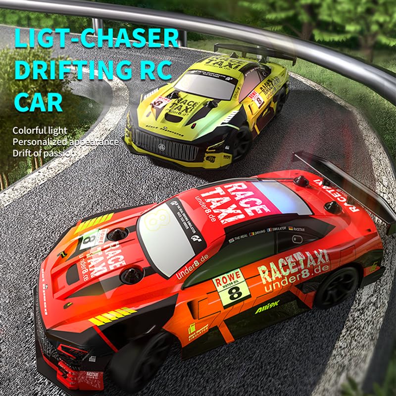 2.4GHz 4WD 7 Colors High Speed Racing Sports Drift Rc Car with LED Lights - Image 7
