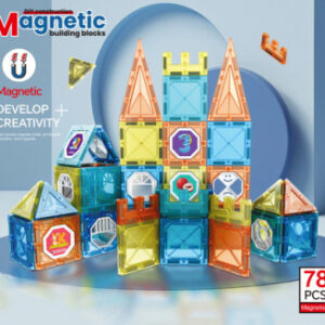 Wholesale Hot Selling 78PCS 3D Diy Building Blocks Set Magnetic Connecting Blocks Toys Sets for Kids - Image 11