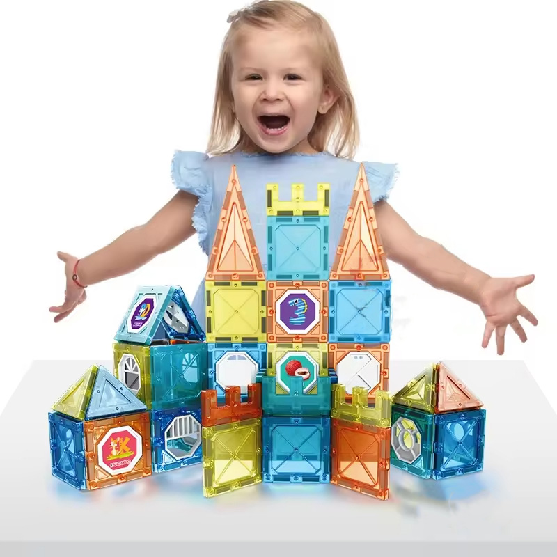 Wholesale Hot Selling 78PCS 3D Diy Building Blocks Set Magnetic Connecting Blocks Toys Sets for Kids - Image 7