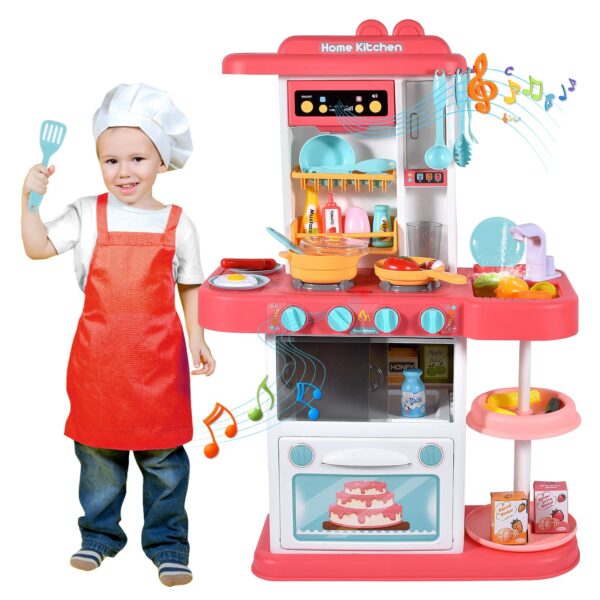 43Pcs 72Cm Children Pretend Play Play Kid Big Kitchen Set Toys - Image 2