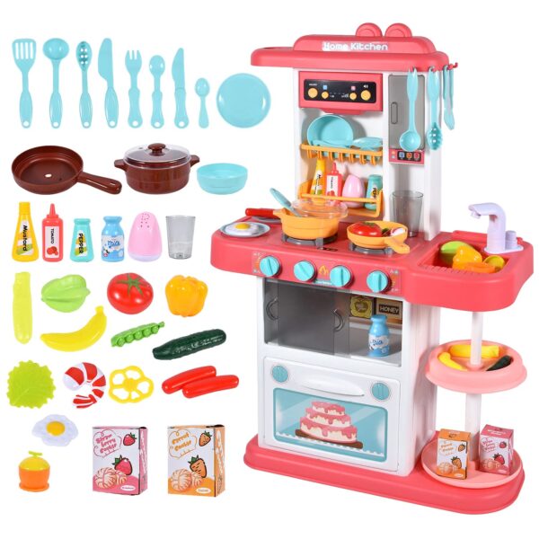 43Pcs 72Cm Children Pretend Play Play Kid Big Kitchen Set Toys - Image 6