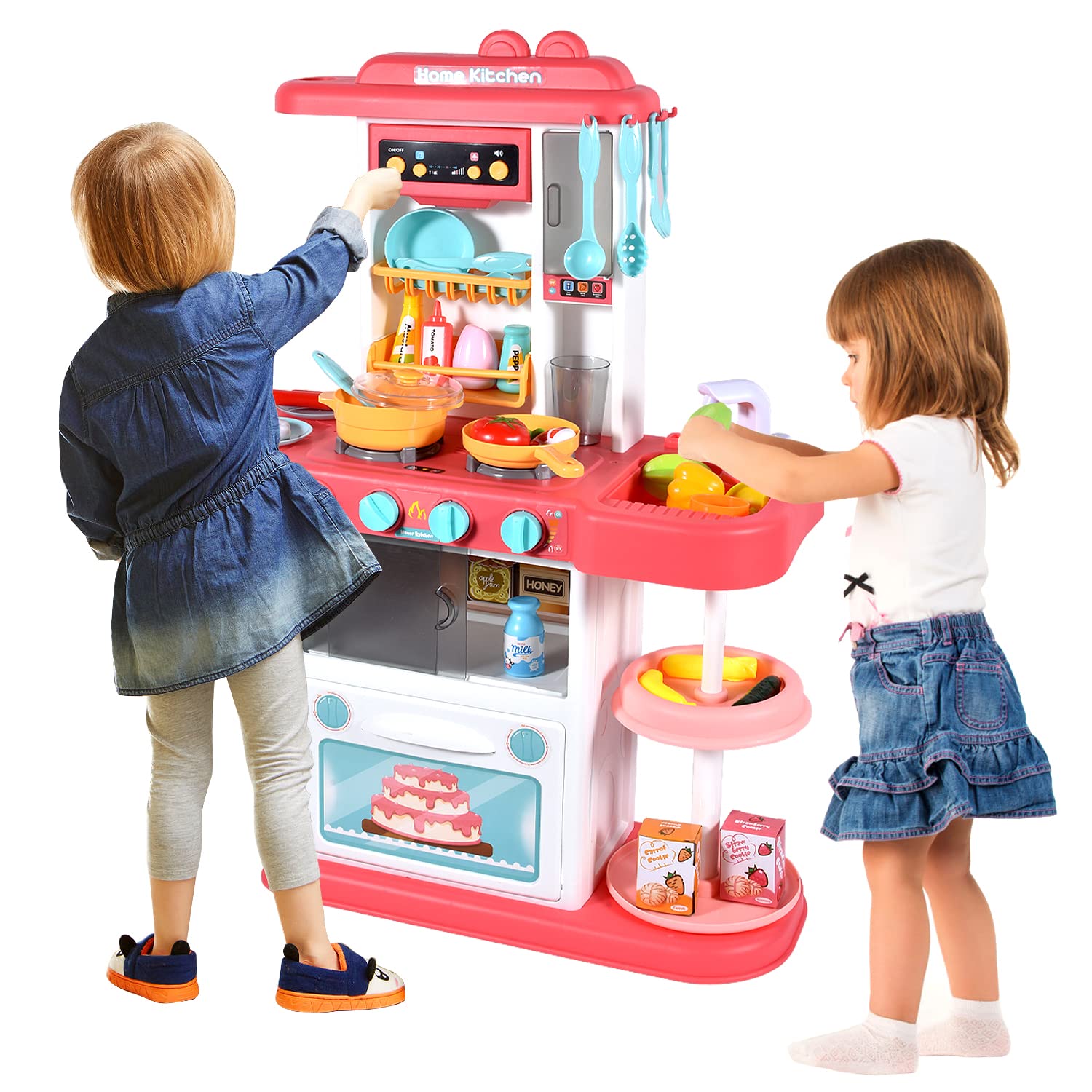 43Pcs 72Cm Children Pretend Play Play Kid Big Kitchen Set Toys - Image 9