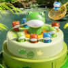 Kids Electric Music Board Games Educational Reactivity Montessori Toy Frog Bouncing Carousel Frog Up Toy - Image 14