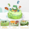 Kids Electric Music Board Games Educational Reactivity Montessori Toy Frog Bouncing Carousel Frog Up Toy - Image 15