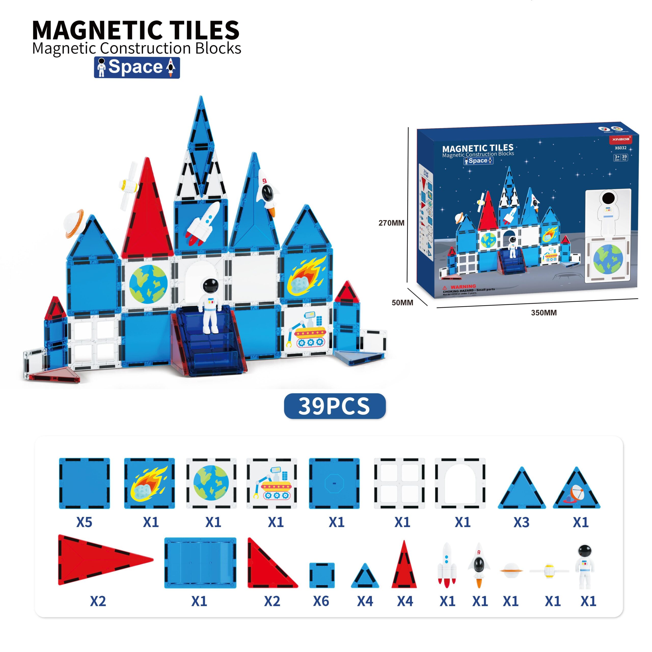 Hot Selling Educational Magnetic Building Blocks Set EN71 ASTM Certified Learning Toys Kids’ Magnetic Tiles Toy for kids - Image 7