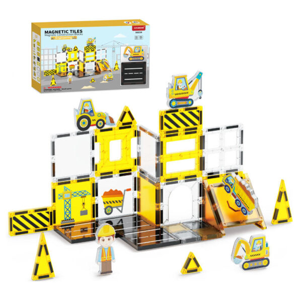 High Quality Kids Toys Sets Educational Magnetic Building Tiles Magnetic Toys Block Magnet With Figure - Image 2