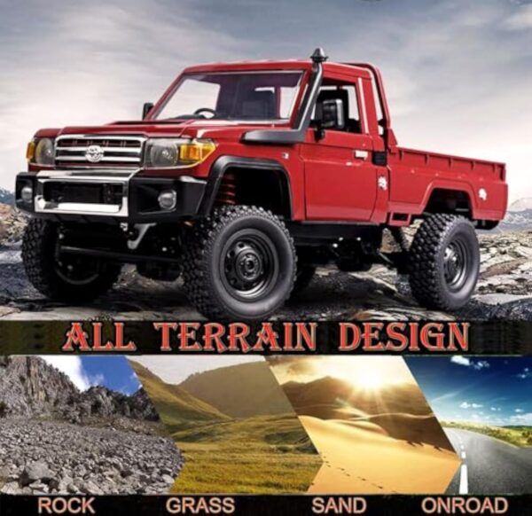 1/12 Scale Pickup 4WD 2.4Ghz Remote Control Truck Model Climbing Off-Road Vehicle - Image 6