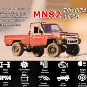 1/12 Scale Pickup 4WD 2.4Ghz Remote Control Truck Model Climbing Off-Road Vehicle - Image 17