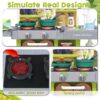 63 PCS Kitchen Accessories 80CM Kids Pretend Play Realistic Lights Sounds Spray Kitchen Set Toys for Children - Image 16