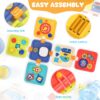 6 in 1 Baby Activity Cubes Multi-function Montessori Sensory Learning Toys for kids early educational - Image 17