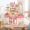 Customized Plastic Role Play Kitchen Play Set Toy Kids Cooking Food Kitchen Toys Female Spraying Kitchen Set Toys - Image 17