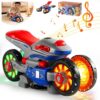 New Design Children’s Music Electric Rotary Universal Kids Toy Motorcycle Colorful Lights Electric Car Toy - Image 13