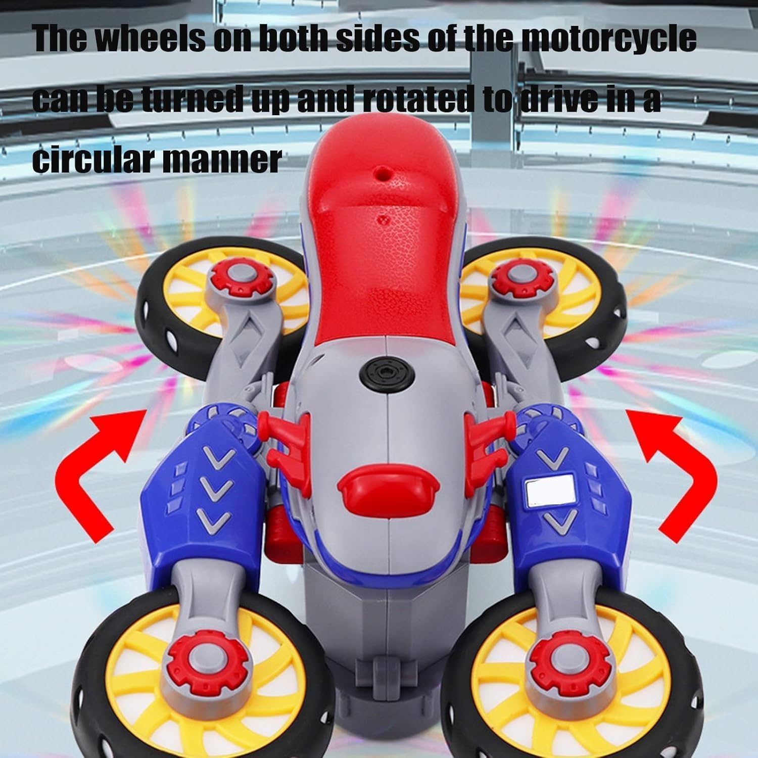 New Design Children’s Music Electric Rotary Universal Kids Toy Motorcycle Colorful Lights Electric Car Toy - Image 9