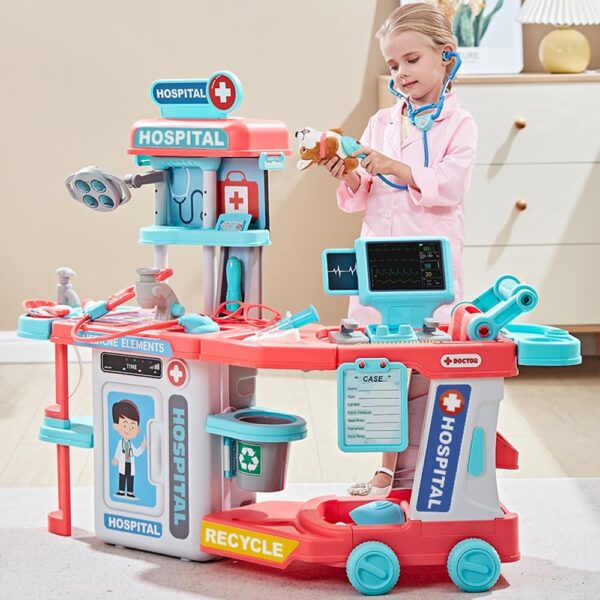 Hot Sale Kids Doctor Kit Children Hospital Role Play Doctor Games Pretend Play Preschool Doctor Toy Set - Image 6