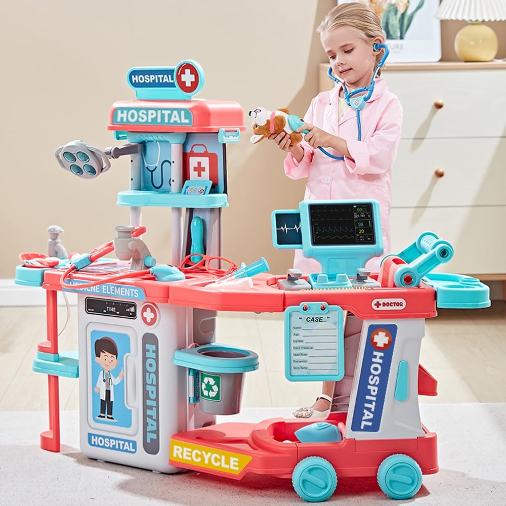 Hot Sale Kids Doctor Kit Children Hospital Role Play Doctor Games Pretend Play Preschool Doctor Toy Set - Image 5