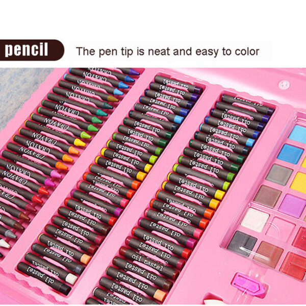 208 Pcs Watercolor Paint Pencil Kids Art Drawing Kit - Image 4