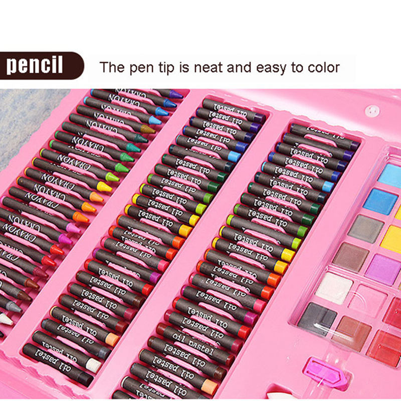 208 Pcs Watercolor Paint Pencil Kids Art Drawing Kit - Image 3