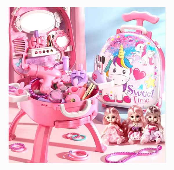 Children Play House Simulation Dressing Table Princess Makeup Table Toys 3-6 Years Old Girl Birthday Gift - Image 2