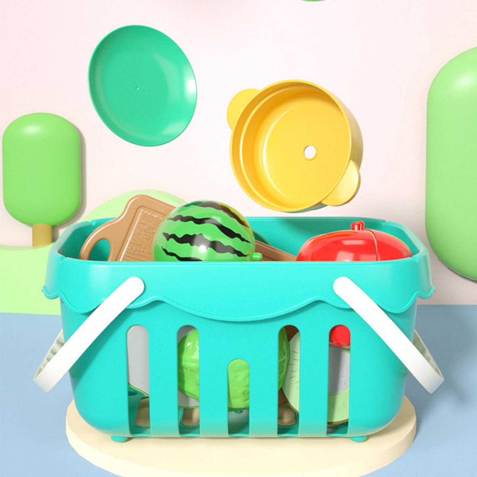 17Pcs Customized Design Role Play Kitchen Play Set Toy Kids Cooking Food Fruit Magnet Cutting Toy for Kids - Image 7