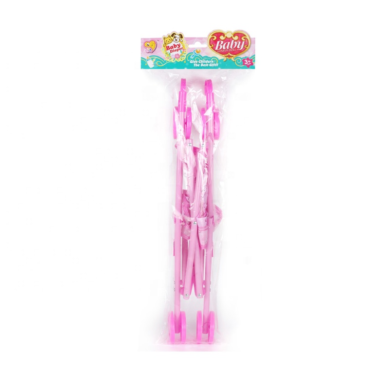 Cheap Kids Pretend Play Lovely Iron Baby Doll Stroller Toy for Doll - Image 3