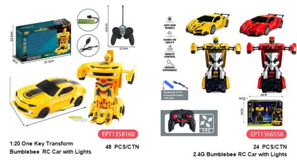 1:20 One Key Transform RC Car with Lights RC car - Image 7