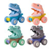 New design portable and mini car toys interesting pressing car for children dinosaur&shark styles pressing car toys - Image 15