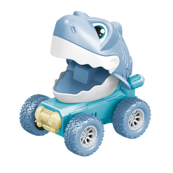 New design portable and mini car toys interesting pressing car for children dinosaur&shark styles pressing car toys - Image 8