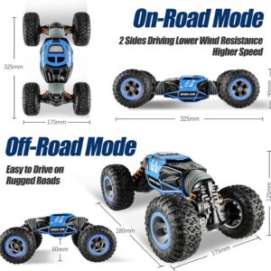 1:10 Rc Car Hobby 2.4G Double Side Big Fast Rc Stunt Car 4×4 Offroad Remote Control Climbing Rock Crawler Rc Car - Image 17