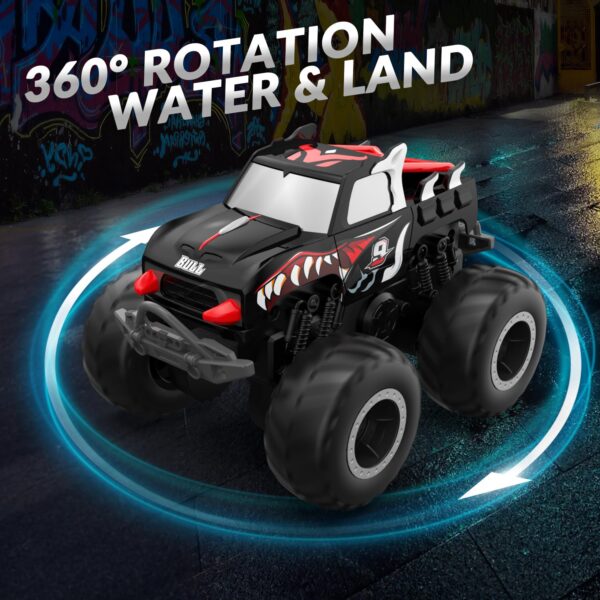 1/20 2.4G 4WD Remote Control Off-Road Rechargeable Amphibious Vehicle Monster Truck Car - Image 2