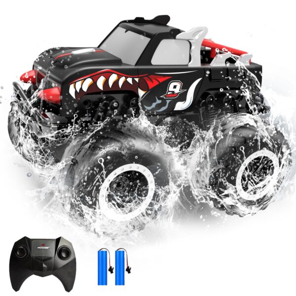 1/20 2.4G 4WD Remote Control Off-Road Rechargeable Amphibious Vehicle Monster Truck Car - Image 4